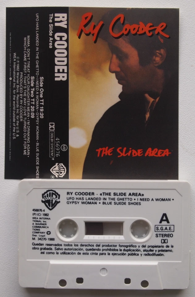 RY COODER - THE SLIDE AREA (WARNER 456976) 1982 SPAIN CASSETTE TAPE - Image 2 of 3
