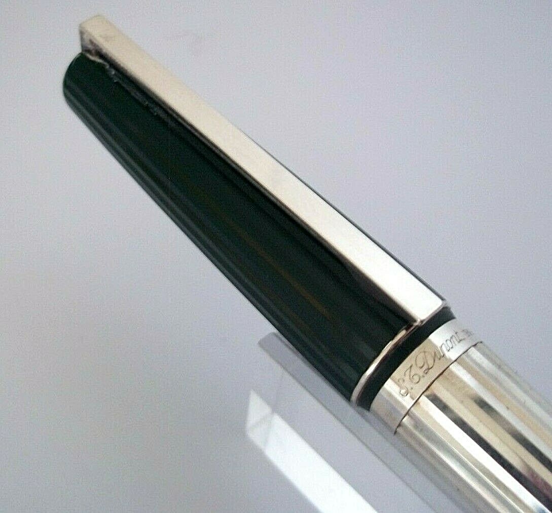 Stylo Plume S.T. Dupont Saint Germain - Résine Kaki, Plume En Or, Occasion De Prestige