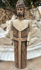 Antique Wooden Primitive Santo