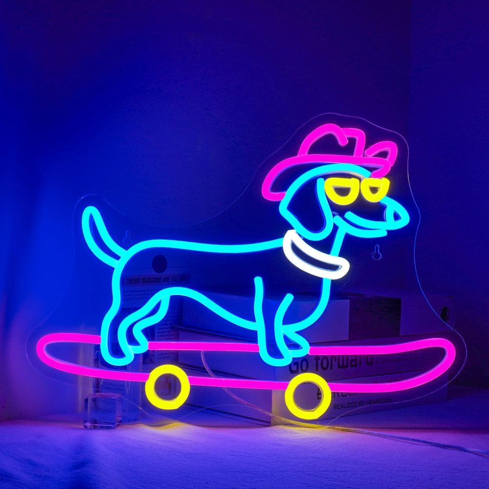 Dachshund Neon Sign,Dog Neon Sign,Neon Signs for Wall Decor,Dachshund Decor,Neon