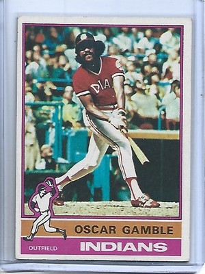 Oscar Gamble 1976 Topps Baseball Card #74-Cleveland Indians