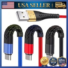 Braided USB Type-C USB-C to USB-A Fast Charge Cable Charger Lot Charging Cord