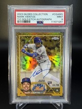 MARK VIENTOS 2023 TOPPS CHROME GILDED GOLD ETCH ROOKIE AUTO # /99 PSA 9