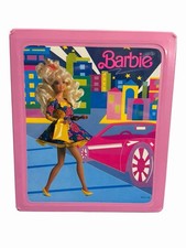 Vintage 1989 Barbie Pink Vinyl Carrying Case Excellent Beautiful Near Perfect 
