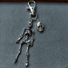 10cm New Moving Skull Charm Keychain Bag Pendant Hanging Accessory Gift