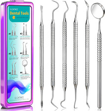 Dental Tools, Dental Pick for Teeth Cleaning, Stainless Steel Hygiene Kit with T