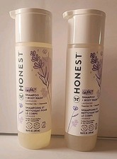 Honest Shampoo Body Wash Lavender Two 10 oz Bottles Essential Oils Chamomile