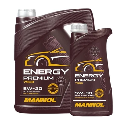 Mannol 5W-30 Énergie Premium Moteur, VW 505 01, dexos1 Gen3, BMW LL-04, 6 Liter - Photo 1/4