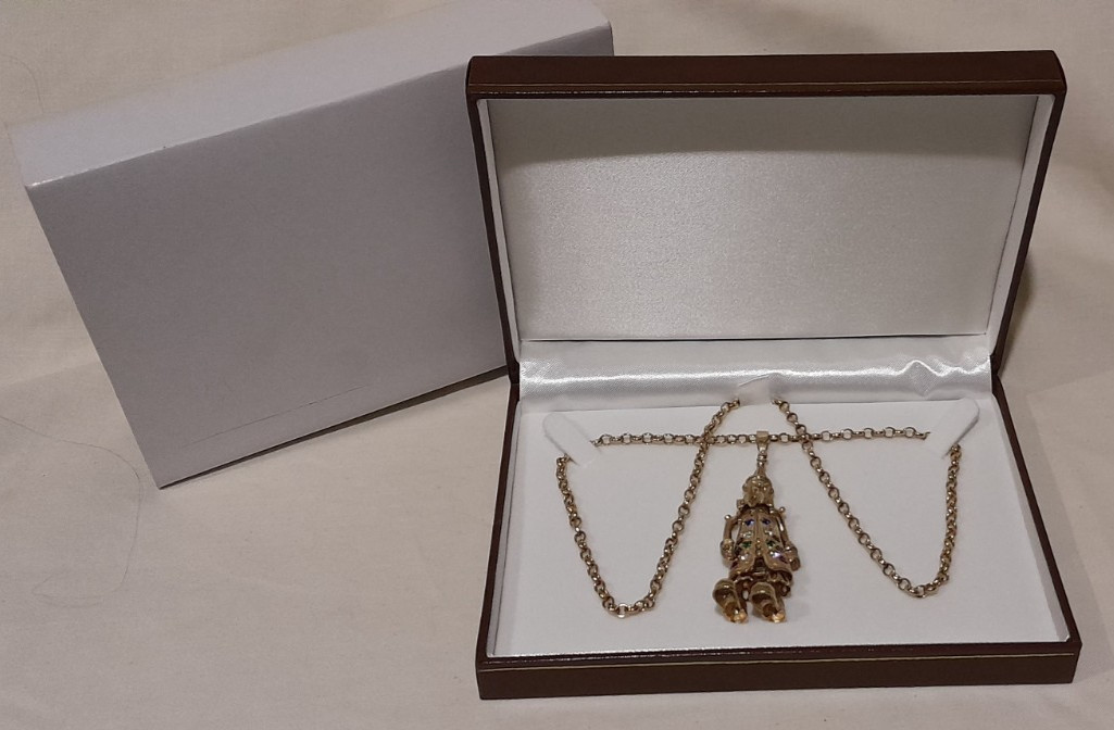 LARGE 9ct Yellow Solid Gold Articulated Movable C… - image 8