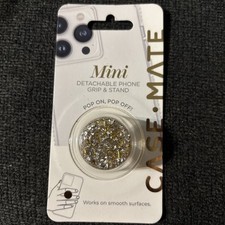 CaseMate MINIS Phone Grip Holder Stand Removable MagSafe Gold Stardust NIP