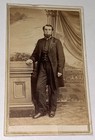 Rare Antique ID'd American Carpenter Andrew J. Cook Westfield, MA CDV Photo 1862 — photo 2