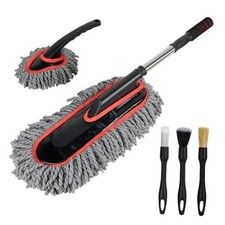 Car Duster Exterior Scratch Free,Microfiber Car Duster with Extendable Handle,