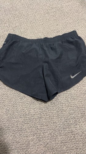 Nike Dri-FIT Women’s Black Athletic Shorts Drawstring Elastic Waist Logo