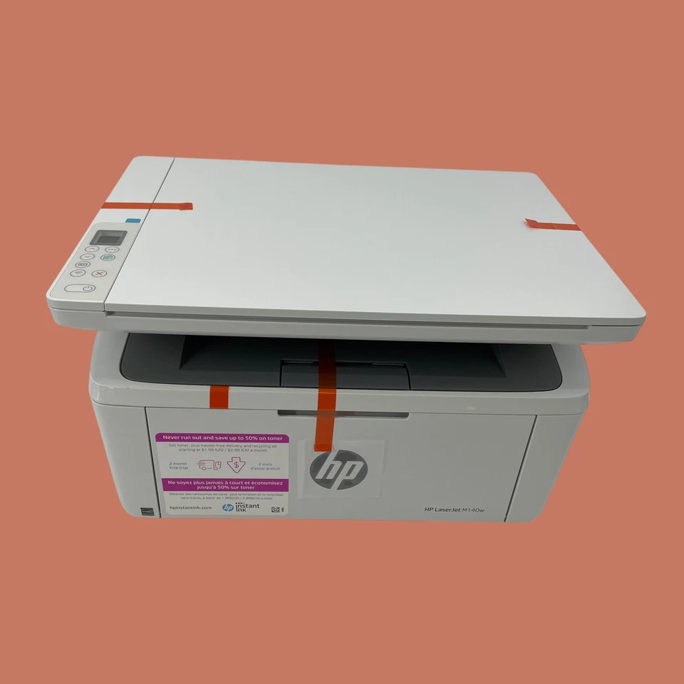 HP LaserJet MFP Model M140w Black and White Laser Printer Mobile Print #NO7281 - Image 2 of 4
