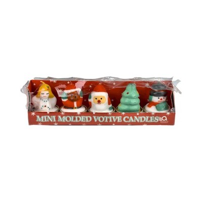 Amscan Christmas Mini Molded Votive Holiday Candles Christmas