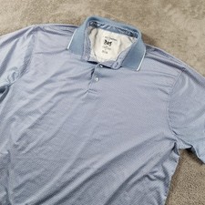 Hickey Freeman Golf Polo Mens Size XL Geometric Print Short Sleeve Wicking
