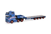 Herpa 319805 Volvo Fh Gl 2020 6X2 Semitieflade-Sattelzug Seeland 1:87 Neu + Ovp