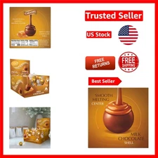 LINDOR Caramel Milk Chocolate Truffles - 25.4oz, 60 Count - Gourmet Indulgence
