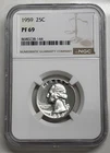 1959 25C Proof Silver Washington Quarter NGC Graded PF 69