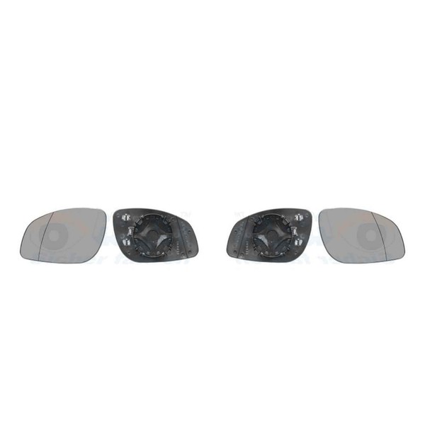 Spiegelglas AußEnspiegel Set Links Rechts AsphäRisch Konvex FüR Opel Vectra C-image