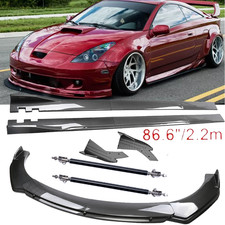 For Toyota Celica Gt Carbon Fiber Front Bumper Lip Spoiler 86.6 Side Skirt