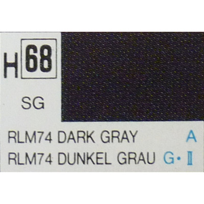 DARK GREY SEMI-GLOSS ml 10 Pz.6 Gunze Colori ed Accessori -D- Neues Modell
