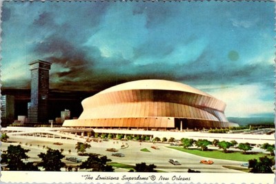 Louisiana Superdome Postcard 1975 New Orleans Hyatt Regency Curt Teich
