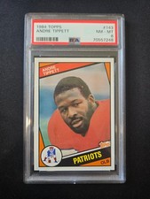 1984 Topps Andre Tippett Rookie Card #143 Patriots HOF - PSA 8 NM-MT. rookie card picture