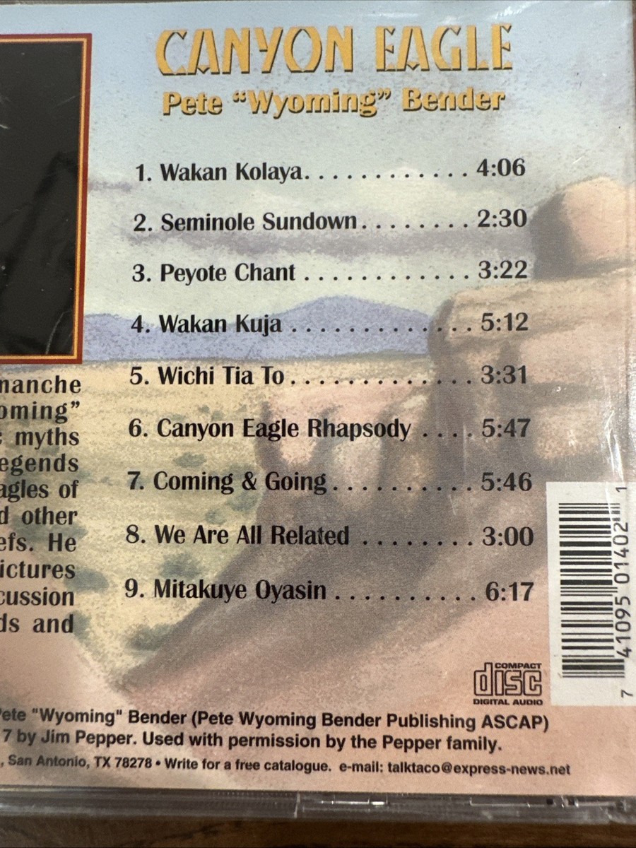 洋楽 radio CD Canyon Eagle by Peter Wyoming Bender (CD, Talking Taco) for sale