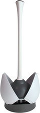 Toilet Plunger with Hideaway Holder Caddy Heavy-Duty Compact Design with Non-Ski