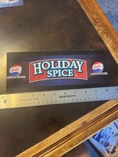 Vintage Pepsi-Cola End Cap Display Sign Sticker Tag Promo Holiday Spice Limited