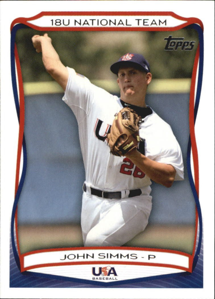2010 USA Baseball #USA15 John Simms - BB