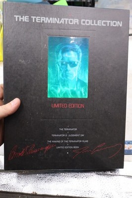 The Terminator Collection Limited Edition Box Set-3 VHS-Collectors Book.