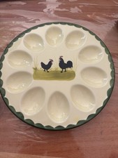 Zeller Keramik Hahn & Henne Eier Teller 24,5 cm Ostern