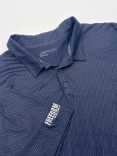 Nike Golf Geometric Shirt 838964-459 Men's 4XL Navy Blue Dri-Fit Stretch