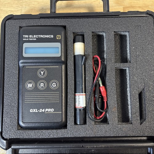 Tri Electronics GXL 24-PRO Gold Tester Kit with Accessories and Case READ - Picture 2 of 9