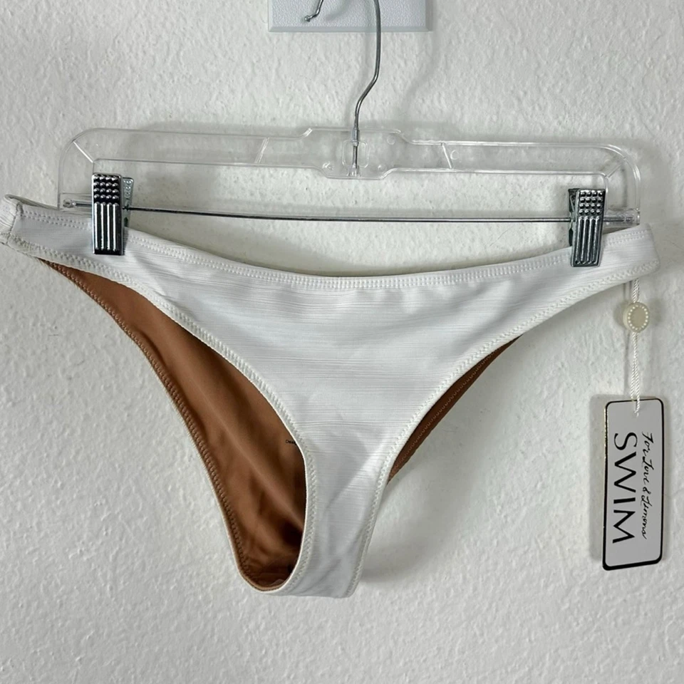 Pantalones de bikini Revolve For Love & Lemons La Rochelle en blanco talla grande nuevos con etiquetas Foto 4 de 4