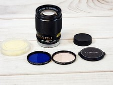 Canon Lens FD 135mm 1:2.5 S.C. Telephoto Lens 135mm f2.5 SC W/ Caps  2 Filters