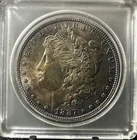 1887 United States Morgan Silver Dollar Rare Choice Uncirculated Purple Toner!!
