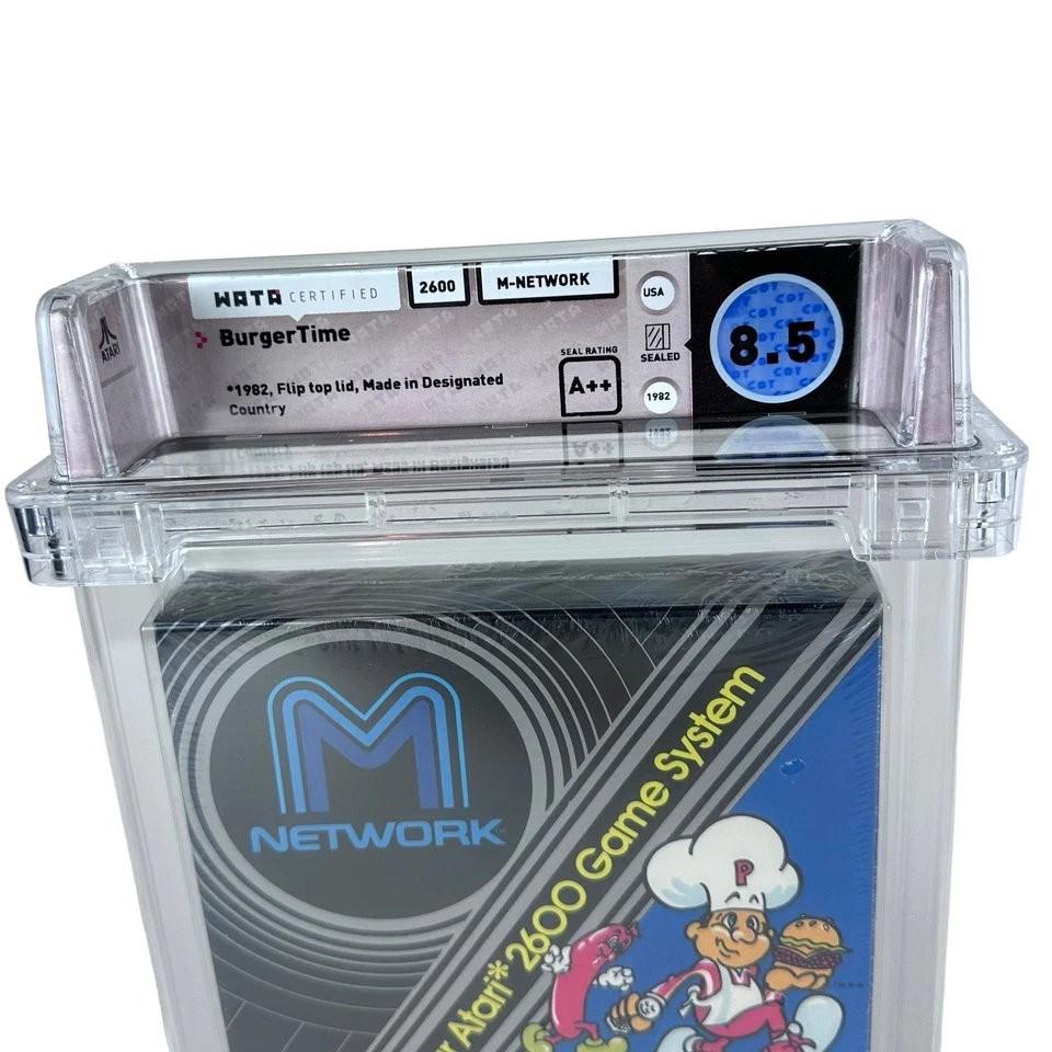 New Atari 2600 Burgertime WATA 8.5 Sealed 1982 Graded Game #4518 - Image 2 of 4