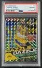 LEBRON JAMES PSA 10 2023-24 PANINI MOSAIC #12 RAZZLE DAZZLE PRIZM SP LAKERS 398