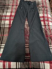 Naval 15 Button Pants VTG 1940's H Waisted Button Pants W27" Inseam 32"