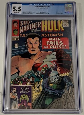 Tales to Astonish #74 CGC 5.5 (1965) - Sub-Mariner & Hulk Wisdom Watcher