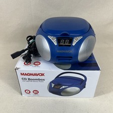 Magnavox MD6924 Portable Blue Top Loading CD Boombox with AM/FM Radio Tested