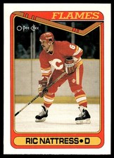 1990-91 O-Pee-Chee ! Ric Nattress Calgary Flames #459