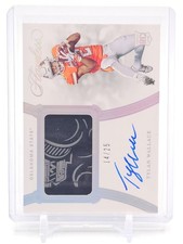 TYLAN WALLACE 2021 FLAWLESS COLLEGIATE RPA ROOKIE AUTO PATCH /25 #21 Q5194