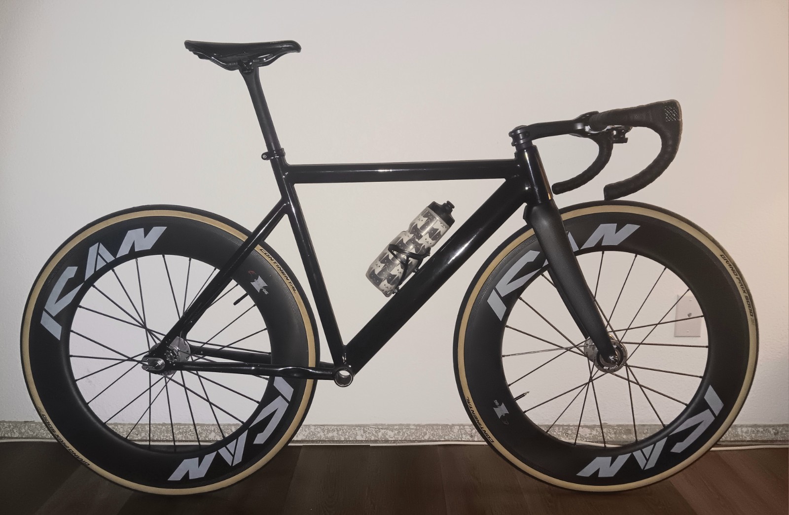 52cm Black Label V2 Track Bike Fixed Gear Frameset (frameset