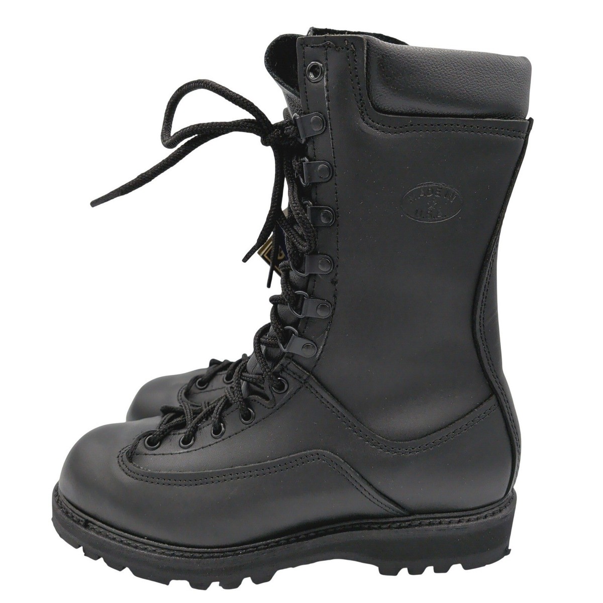 Matterhorn 1949 Mens Black Leather Gore Tex Insulated Combat