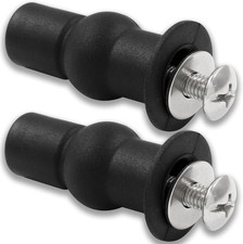 2 Pcs Toilet Seat Hinges Screws Expanding Rubber Bolt 47mm 1.87 Inch , 2