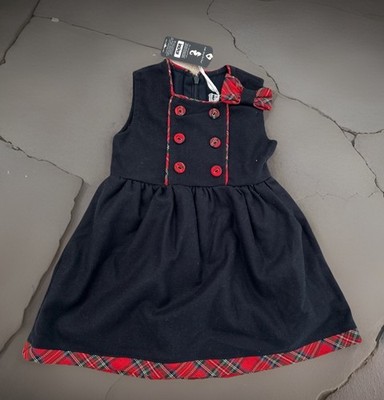 Baby Girls Beautiful Dress Black NWT Sz: 12M